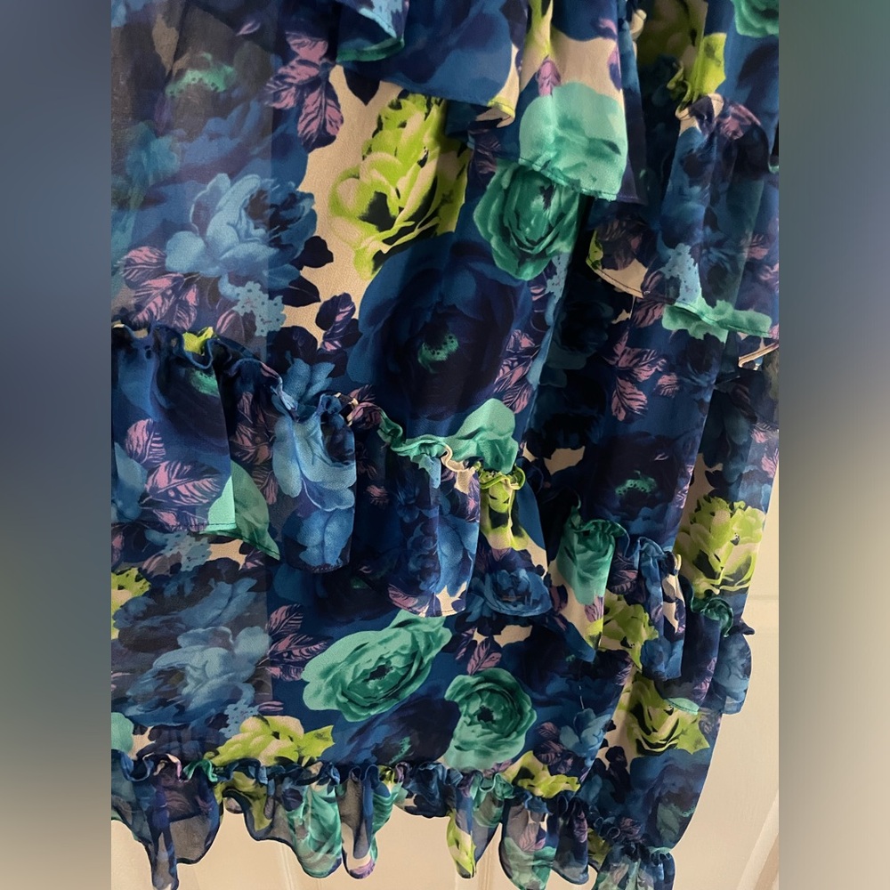 MISA Los Angeles Rania Dress In Blue Maxi - Picture 9 of 13